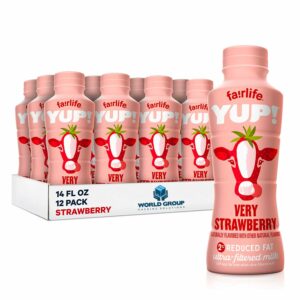 Fairlife UFM Milk 2% Reduced Fat Strawberry 14 Oz Bottle