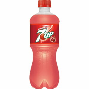 7UP Cherry 20 Oz Bottle with Fizzy Cherry Flavor