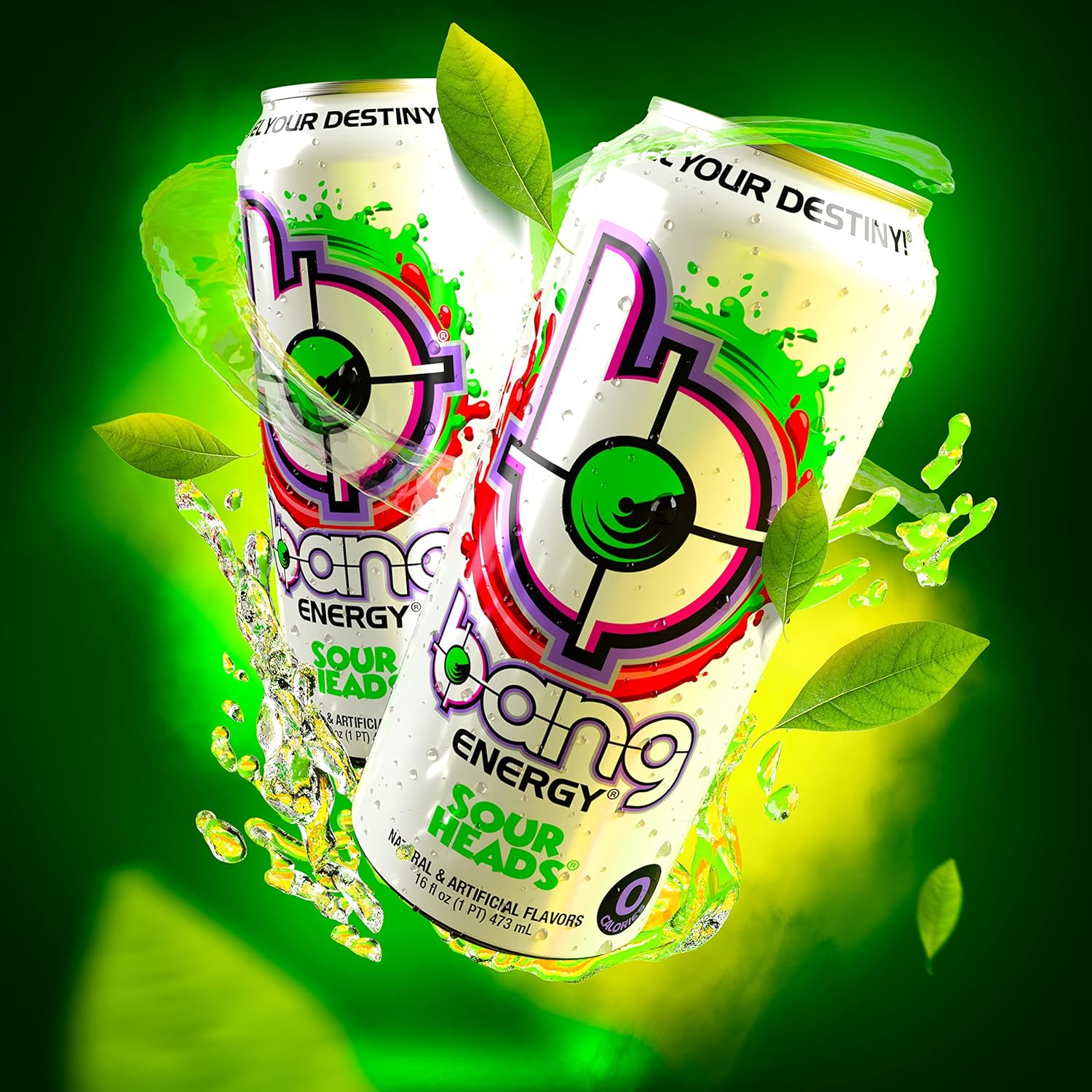 Bang Energy Sour Head Powerpacked Energy in a 16 oz Can