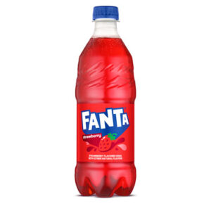 Fanta Strawberry Soda 20 Oz Bottle