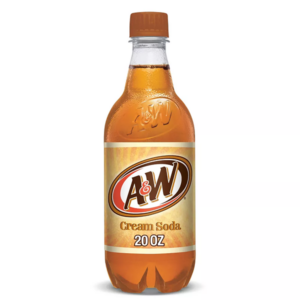 A&W Cream Soda with Aged Vanilla 20 Oz Bottle
