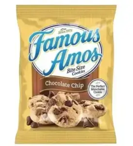Famous Amos Chocolate Chip Cookies, 2 Oz Bags/48