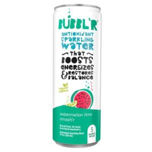 Can of BUBBL'R Watermelon Lime Smash'r Antioxidant Sparkling Water