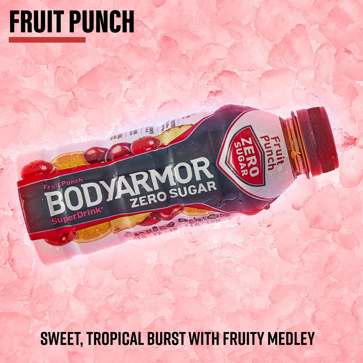 BODYARMOR Zero Sugar Fruit Punch Water Infused Hydration