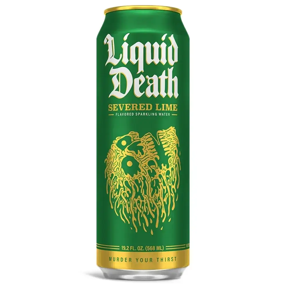 Liquid Death Sparkling Severed Lime Water, 19.2 Oz Can